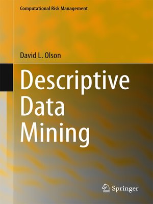 cover image of Descriptive Data Mining